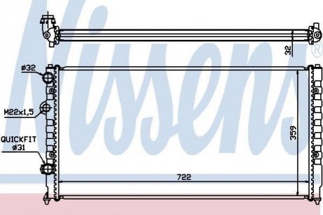 65252 NISSENS Радіатор охолодження
