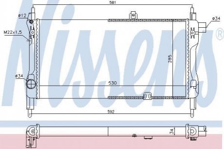 632381 NISSENS Радиатор системы охлаждения