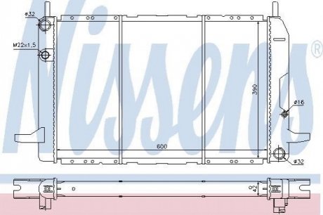 62213 NISSENS Радиатор