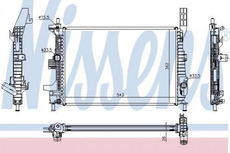 66860 NISSENS Радиатор