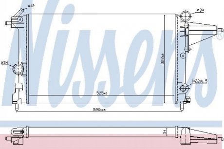 632231 NISSENS Радіатор охолоджування
