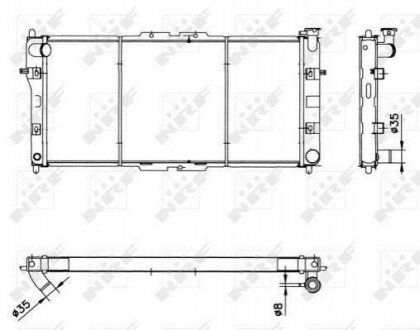 52020 NRF Радіатор