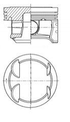 41006600 KOLBENSCHMIDT Поршень двигуна  73,40 A 12 XEL