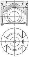 8743520000 NURAL Поршень в комплекті на 1 циліндр, STD