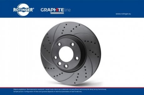 RT 2052-GL/T5 ROTINGER Диск тормозной вентилируемый графитовый (кратно 2) BMW 3 (E36), Z4 [286X52] (RT 2052-GL/T5) ROTINGER