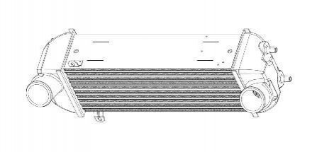 LRIC 082F0 LUZAR Радиатор интеркулера SORENTO (09-)/SANTA FE (12-) 2.0/2.2CRDI (LRIC 082F0) Luzar