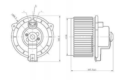 LFh 1950 LUZAR Электровентилятор отопителя LAND CRUISER 100 4.2d / 4.7i (98-) (LFh 1950) Luzar