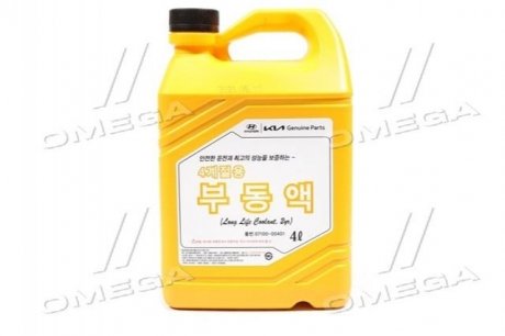 07100-00401 Hyundai/Kia/Mobis Антифриз концентрат 4 л Hyundai Long Life Coolant (красный) (07100-00401) Mobis