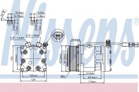 89139 NISSENS Компрессор кондиционера MAN TG-S (07-) |MAN TG-A (02-) |MAN TG-X (07-)