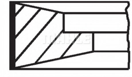 099 99 N0 MAHLE / KNECHT Кольца поршневые (1cyl). DEUTZ BF4M1013/BF6M1013). D 108.0 (3/2/3.5)