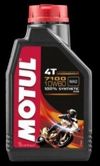 845511 / 104100 MOTUL Масло для 4-х тактных двигателей 100% синтетическое эстеровое