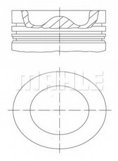 099 99 00 MAHLE / KNECHT Поршень с поршневыми кольцами D =108.0 DEUTZ BF 4M1013/6M1013