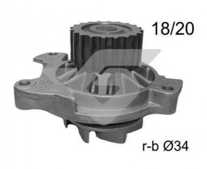 WP148 HUTCHINSON Насос водяной VW T4, LT, Crafter 2.5TDI (WP148) Hutchinson