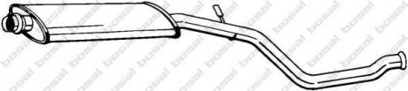 Глушитель средняя частина PEUGEOT 206 98-00 (281-609) BOSAL