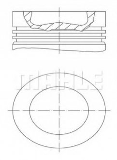 038 56 00 MAHLE / KNECHT Поршень VOLVO 131.0 D12C (СОСТАВНОЙ) гильза 037 WN 48 01