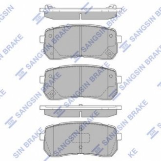 SP1192 Hi-Q (SANGSIN) Колодка тормозная задняя (SP1192) (58302-3JA00) SANGSIN