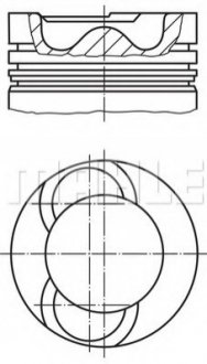 213 65 00 MAHLE / KNECHT Поршень DAF 130.0 WS222/WS242/WS268/WS295/WS315 EURO 2