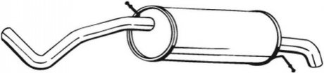 278-233 BOSAL Глушитель задня частина SKODA FABIA 03- (278-233) BOSAL