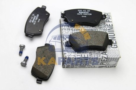 410608481R RENAULT Колодки тормозные дисковые передн (410608481R) Renault