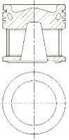 87-136000-00 NURAL Поршень. MB OM501LA/OM502LA. под трапецивидный шатун