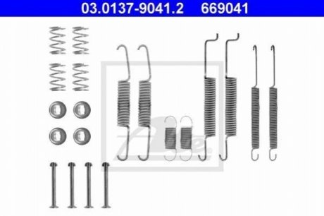 03013790412 ATE Комплектуючі для гальмівних колодок (6R0698545A+6R