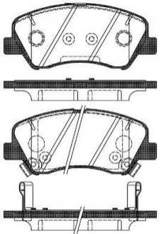 2148802 ROADHOUSE Гальмівні колодки дискові HYUNDAI/KIA Accent/Rio "