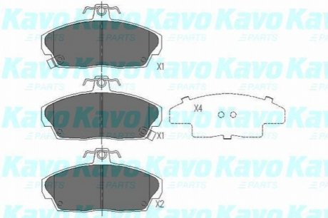 KBP-2006 KAVO Комплект гальмівних колодок