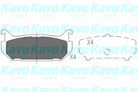 KBP-4508 KAVO Колодки тормозные дисковые {задн, с пластинами}