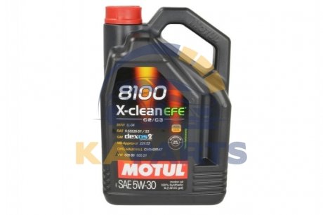 814051 MOTUL Олива моторна Motul 8100 X-Clean EFE 5W-30, 5л.