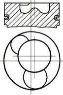 87-522900-30 NURAL Поршень R.V.I 102.0 MIDR 06.02.26D/H/Q/U/V/W/X