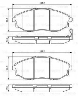 0986495353 BOSCH Комплект тормозных колодок, дисковый тормоз