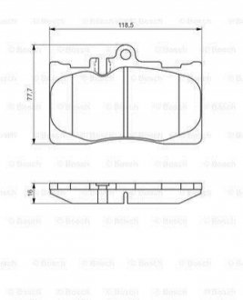 0986495138 BOSCH Комплект тормозных колодок, дисковый тормоз