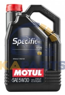 102209 MOTUL Олива моторна Motul Specific 0720 5W-30, 5л.