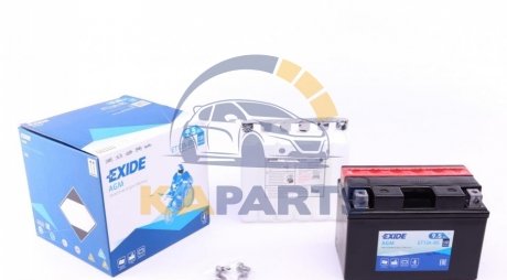 ET12A-BS EXIDE Аккумулятор сухозаряженный AGM 9,5Ah 130A