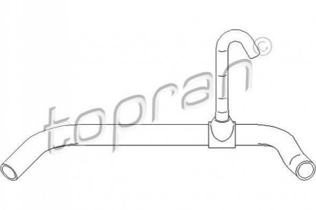 111799 TOPRAN / HANS PRIES Шланг радіатора (система охолодження)