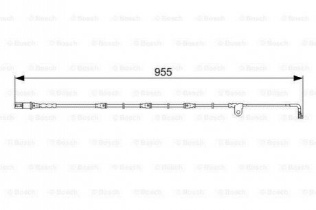 1987473028 BOSCH Сигнализатор, износ тормозных колодок