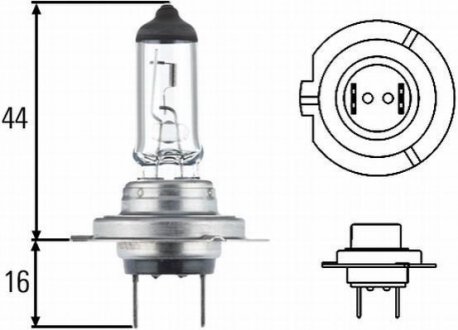 8GH007157241 HELLA Автолампа H7 24V 70W PX26D