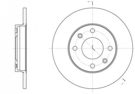 Диск тормозной передн (613000) REMSA