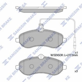 SP1415 Hi-Q (SANGSIN) Колодки гальмові дискові передні