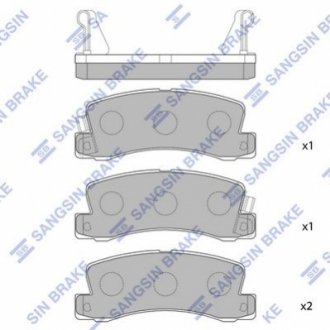 SP1208 Hi-Q (SANGSIN) Колодки дискового гальма