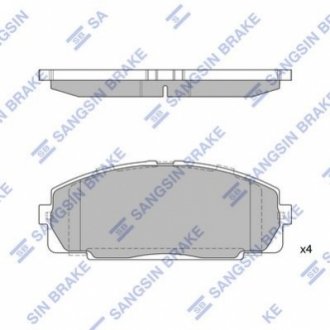 SP2077 Hi-Q (SANGSIN) Колодки дискового гальма