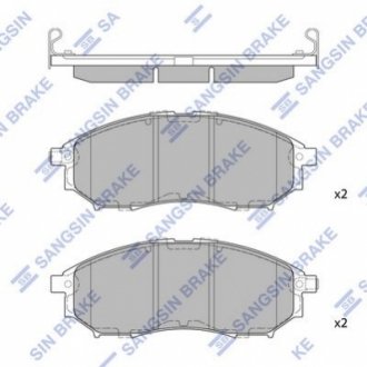 SP1249 Hi-Q (SANGSIN) Тормозные колодки дисковые передние