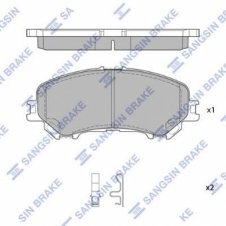 SP1715 Hi-Q (SANGSIN) Колодки гальмівні дискові