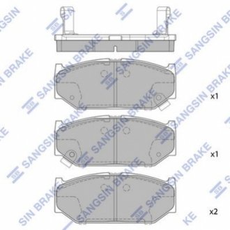 SP2086 Hi-Q (SANGSIN) Тормозные колодки дисковые передние