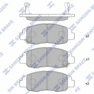 SP1231 Hi-Q (SANGSIN) Тормозные колодки дисковые передние