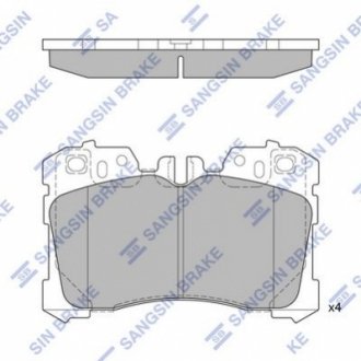 SP1496 Hi-Q (SANGSIN) Тормозные колодки дисковые передние