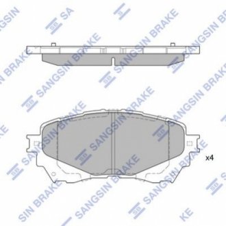 SP1728 Hi-Q (SANGSIN) Колодки гальмівні дискові