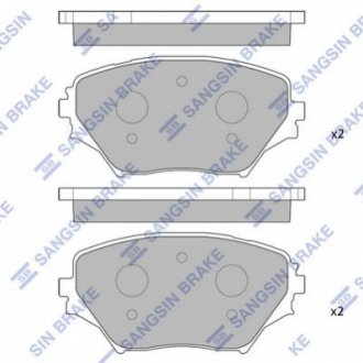 SP1233 Hi-Q (SANGSIN) Колодки гальмівні дискові