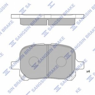 SP1226 Hi-Q (SANGSIN) Колодки дискового гальма