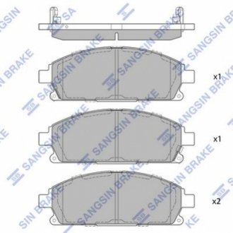 SP1365 Hi-Q (SANGSIN) Тормозные колодки дисковые передние